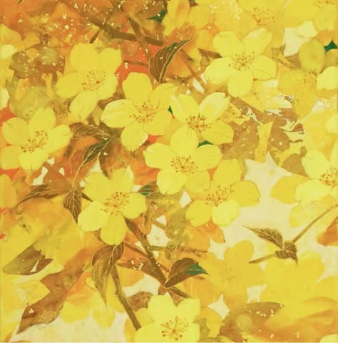 Yellow Anime, Yellow Daffodils, Background Drawing, Yellow Aesthetic, Kawaii Wallpaper, Anime Scenery Wallpaper, Aesthetic Images, Character Aesthetic, Yellow Background