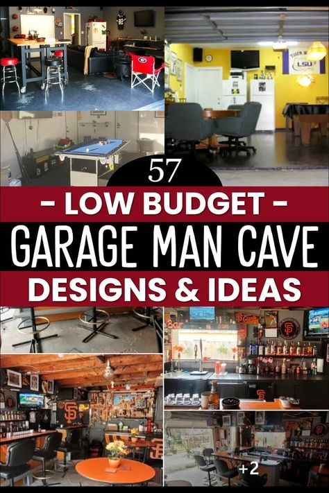 Garage Lounge Ideas Man Cave, Man Cave Storage, Garage Man Cave Ideas, Man Cave Designs, Garage Bar Ideas, Garage Hangout, Small Man Cave, Man Cave Ideas, Man Cave Lighting