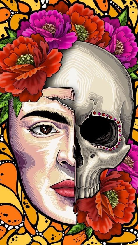 Line Tattoo Ideas, Artwork Portfolio, Skeleton Drawings, Mexican Culture Art, Frida Art, Day Of The Dead Art, Frida Kahlo Art, Professional Profile, Art Hub