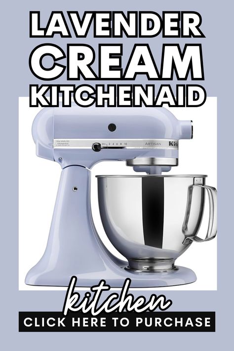 KitchenAid Artisan Series 5 Quart Tilt Head Stand Mixer with Pouring Shield. Durable and built-to-last metal construction for great results. Baking// Cookies // Bread // Sourdough // Bread Baking // Cooking Bread Sourdough, Lavender Cream, Tilt Head, Kitchenaid Artisan, Head Stand, Baking Cookies, Stainless Steel Bowl, Candy Apple Red, Stand Mixer