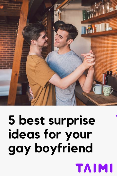 Bored of constantly "surprising" your boyfriend with a dinner out? If you are not - she sure is! Check out our 5 best surprise ideas for your gay boyfriend and thank us later  😉👨‍❤️‍👨🎁 Gay Date Ideas, Date Spots, First Date Ideas, Gay Hot, Surprise Ideas, Dating Guide, Sweet Boyfriend, Date Night Fashion, Night Fashion