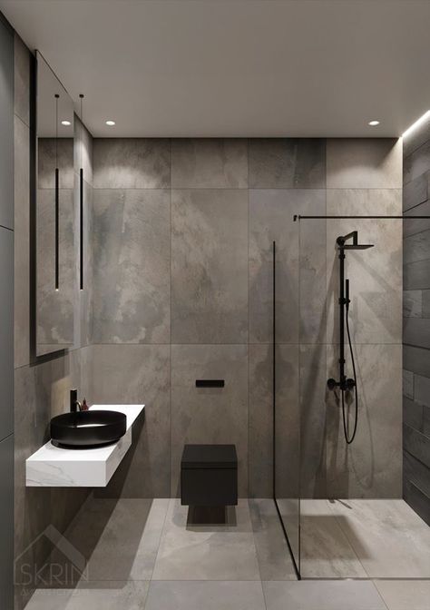 Modern Washroom Design, Makeover Kamar Mandi, Toilet And Bathroom Design, Engelberg, Bathroom Design Layout, Bathroom Inspiration Modern, Bathroom Decor Luxury, Washroom Design, Bathroom Redesign