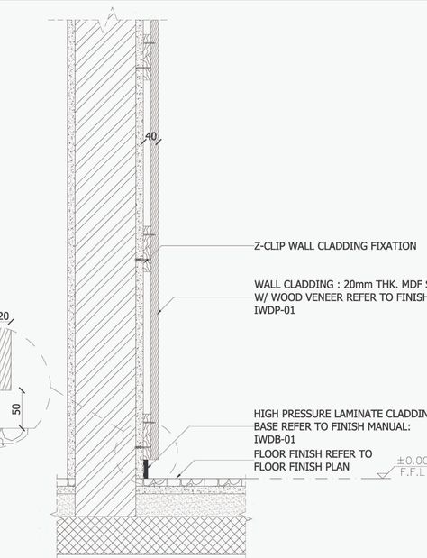 I've design the following detail for Varies Acoustic wall cladding for a interior project Wood Wall Section Detail, Detail Drawings Interior Design, Wall Details Architecture, Wall Section Detail Architecture, Wall Cladding Designs Interiors, Amphitheater Architecture, Wall Cladding Interior, Wall Cladding Designs, Massage Room Design