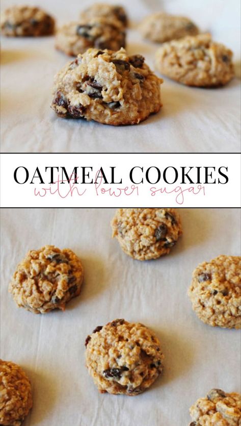 These not too sweet oatmeal cookies are my new favorite oatmeal raisin cookies! If you're looking for a lower sugar oatmeal raisin cookie then you'll love this recipe. It's simple to follow and super delicious. Oatmeal Raisin Muffins, Oatmeal Raisin Bars, Sweet Oatmeal, Oatmeal Raisin Cookies Recipe, Raisin Cookies Recipe, Oatmeal Raisin Cookies Healthy, Chewy Oatmeal Raisin Cookies, Recipe Oatmeal, Oatmeal Raisin Cookie