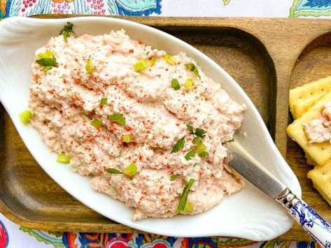 This homemade Deviled Ham spread consists of cubed ham combined with a host of flavors and texture, including celery, onion, mayonnaise, hot sauce, Worcestershire sauce, sweet relish (or dill relish), cayenne, salt and pepper! It's typically served with buttery crackers, but you can also make deviled ham sandwiches with this recipe! Deviled Ham Dip, Ham Spread Recipe, Deviled Ham Spread, Ham Dip, Ham Spread, Deviled Ham, Balsamic Vinaigrette Recipe, Classic Southern Recipes, Leftover Ham Recipes