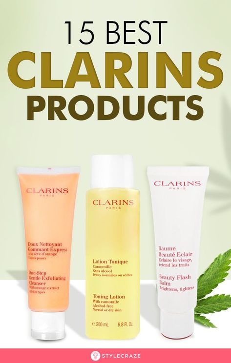 15 Best Clarins Products You Must Try: cts. They ethically source their ingredients as per the fair trade principles from local communities. Their products are made of 63% recyclable materials. We have compiled a list of the most loved and best Clarins products. #Beauty #BeautyHacks #Clarins Clarins Skincare Routine, Clarins Skincare, Luxury Skin Care, Face Skin Care Routine, Coconut Health Benefits, Gel Nails At Home, Alcohol Free Toner, Home Beauty Tips, Exfoliating Cleanser