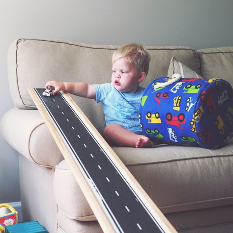 I get more questions about this little homemade car ramp than almost anything else on Snapchat! When Justin and I were in California earlier this year, my parents flew down to stay with the boys at… Diy Car Ramps, Car Ramp, The Small Things Blog, Diy Paper Art, Small Things Blog, Car Ramps, The Small Things, Diy Car, Easy Tutorial