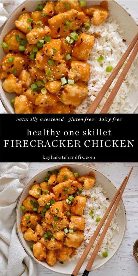 Recipes For Dinner Dairy Free, Dinner Dairy Free, Gluten Free Dairy Free Recipes Dinner, Gluten Free Dairy Free Dinner, Dairy Free Lunch, Firecracker Chicken, Chicken Recipes For Dinner, Dairy Free Recipes Dinner, Dairy Free Dinner