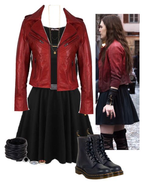 Marvel Inspired Outfits, Scarlet Witch Costume, Disneybound Outfits, Marvel Fashion, Avengers Outfits, Marvel Costumes, Movie Inspired Outfits, Marvel Clothes, Character Inspired Outfits