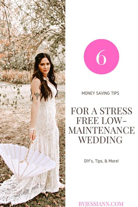 Want a stress free wedding but don't know where to begin? Try these 6 unique money saving tips for budget wedding or low maintenance wedding ideas! Low Maintenance Wedding, Wedding Ides, Low Budget Wedding, Wedding Money, Wedding People, About Money, Online Wedding Dress, Free Wedding, Budget Wedding