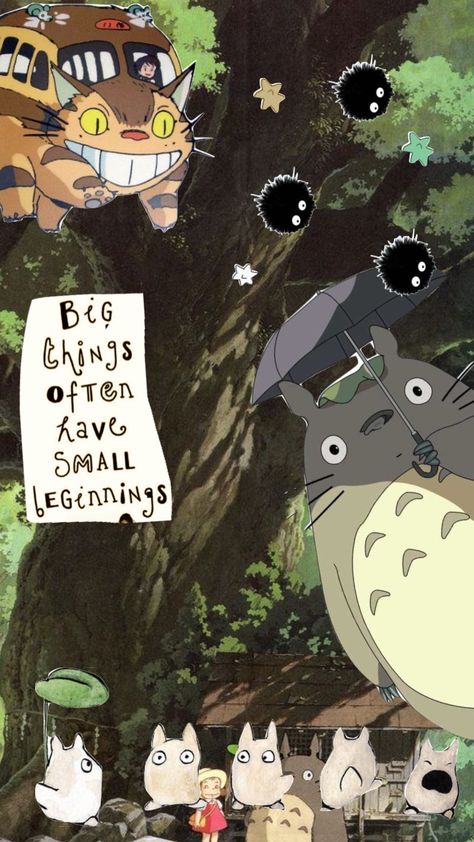 My Nabor Totoro Wallpaper, Anime Collage Wallpaper Aesthetic, Aesthetic Anime Collage, Totoro Wallpaper Aesthetic, Anime Collage Wallpaper, Ghibli Wallpapers, Totoro Wallpaper, Anime Collage, Shuffles Aesthetic