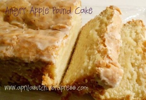 Angry Apple Pound Cake made with Angry Orchard Hard Cider- I thought this was very average, but my husband and dad really liked it. Good cake, just not much apple flavor. Angry Orchard Recipes, Apple Cider Pound Cake, Apple Pound Cake, Cider Tasting, Angry Orchard, Boozy Desserts, Drink Alcohol, Small Desserts, Hard Cider