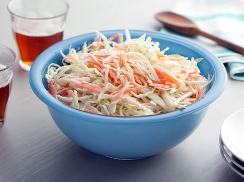 Bobby's Creamy Coleslaw is a sure crowd-pleaser that's on the table in 10 minutes. Creamy Cole Slaw Recipe, Creamy Cole Slaw, Summer Side Dishes Recipes, Cookout Sides, Coleslaw Dressing, Slaw Recipe, Creamy Coleslaw, Cole Slaw, Slaw Recipes