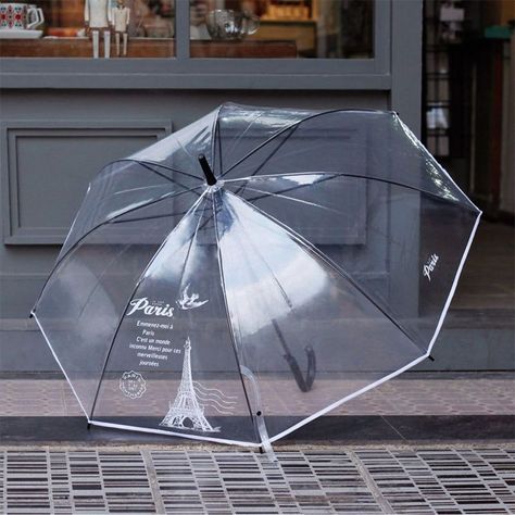 Fancy Umbrella, Stylish Umbrella, Transparent Umbrella, Clear Umbrella, Cute Umbrellas, Pig Cartoon, Umbrella Designs, Folding Umbrella, Creative Living