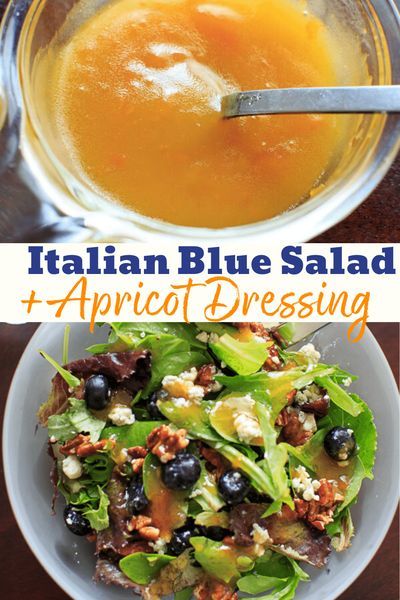 Apricot Dressing, Honey Pecans, Honey Roasted Pecans, Blue Salad, Salad Vegetarian, Fresh Summer Salad, Italian Blue, Csa Recipes, Salad Mixed Greens