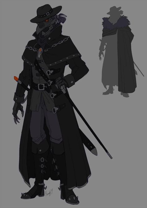 Cowboy Plague Doctor, Bloodborne Inspired Outfit, Rogue Outfit Dnd, Crow Armor, Fallout Outfits, Plague Doctor Oc, Plague Doctor Outfit, Steampunk Japan, Bloodborne Outfits