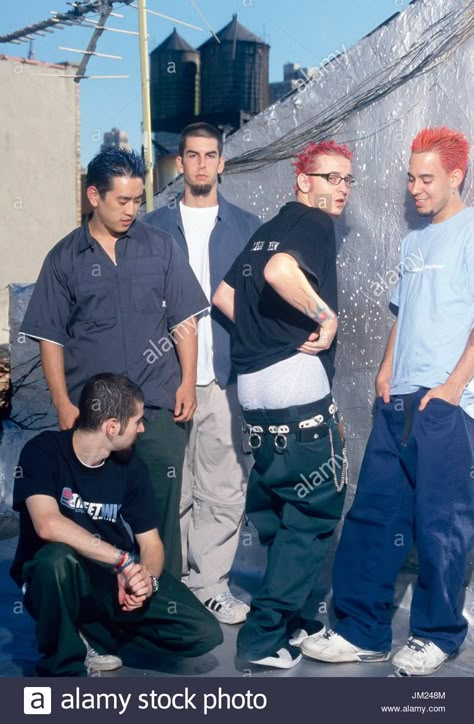 Linkin Park 2000, Joe Hahn, Metal Outfit, Rob Bourdon, Linking Park, Charles Bennington, Linkin Park Chester, 2000s Streetwear, Mike Shinoda