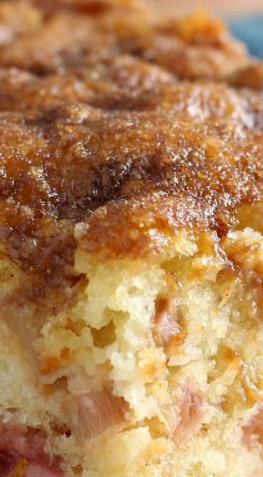 Double Crumb Rhubarb Coffee Cake German Food Authentic Desserts, Recipes Rhubarb, Rhubarb Coffee Cake, Rhubarb Cake Recipes, Rhubarb Coffee Cakes, Crumb Coffee Cakes, Rhubarb Desserts, Rhubarb Cake, Dessert Aux Fruits