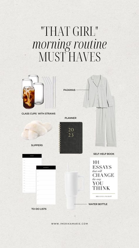 High Maintenance Aesthetic, Clean Habits, Morning Self Care Routine, Morning Routine Healthy, Girl Morning Routine, Morning Routine Checklist, Morning Hair, Free Checklist, 40 Oz Tumbler