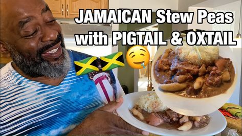 Today we’re learning how to make Deddy’s HIGHLY REQUESTED Jamaican Stew Peas with PIGTAIL & OXTAIL! Welcome to Deddy’s Kitchen! I hope you all enjoy this detailed walk through! I know many of us are used to the IG TV versions during this #Quarantine , but we’re so glad you’ve all pushed us to also […] The post WATCH: How to make Jamaican STEW PEAS with PIGTAIL and OXTAIL! appeared first on Jamaican Videos. Stew Peas With Pigtail, Caribbean Meals, Jamaican Stew, Jamaican Stew Peas, Pork Ideas, Caribbean Dishes, Creative Meals, Stew Peas, Chicken Lickin