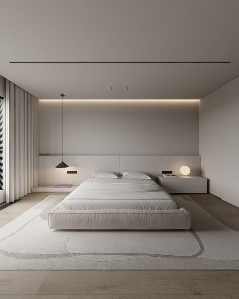 Nordic Style Bedroom, Minimal Bedroom, Minimalist Bedroom Design, Woman Bedroom, Modern Bedroom Design, Minimalism Interior, Stylish Bedroom, Guest Bedrooms, Autodesk 3ds Max