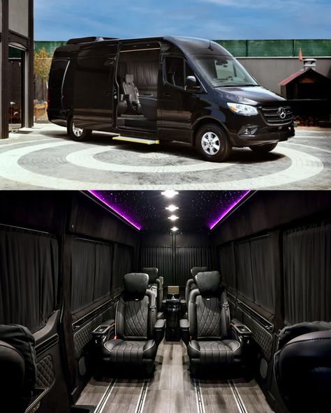 Maybach Van, All Black Benz, Big Family Car, All Black Mercedes, Mercedes Benz Sprinter Interior, Mercedes Benz Sprinter Luxury, Mercedes Sprinter Van Luxury, Mercedes Van, Honda Accord Sport