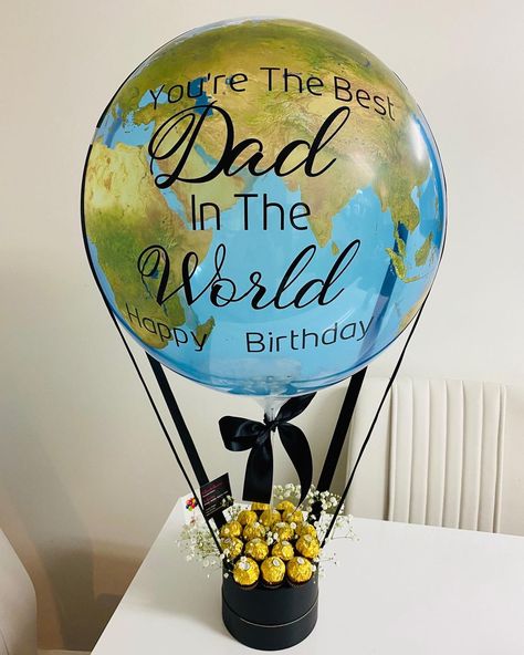 Dads Gift Ideas, Birthday Gifts For Father, Dad's Birthday, Balloon Arrangements For Men, Dads Day Gifts, Balloon Bouquet For Men, Father’s Day Bouquet Ideas, Fathers Day Balloon Bouquet, Father’s Day Balloons