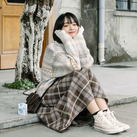 cd0dce8fca267bf1fb86cf43e18d5598desc52018795ri Red Plaid Shirt Women, Harajuku Winter, Harajuku Skirt, Women Midi Skirt, Long Plaid Skirt, Street Skirt, Long Skirt Casual, High Waist Long Skirt, Japanese Harajuku