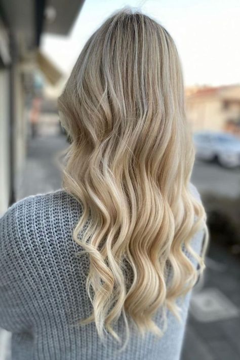 Cashmere Blonde Soft Waves Cashmere Blonde, Winter Blonde, Pearl Blonde, Platinum Blonde Highlights, Blonde Hairstyle, Ponytail Updo, Formal Hair, Caramel Blonde, Blonde Hairstyles