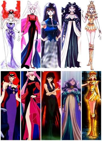 Queens of Darkness Moon Inspired Fashion, Sailor Moon Villians, Sailor Moon Pin, Sailor Moon Villains, Sailor Moon Fashion, Moon Board, Moon Character, Naoko Takeuchi, Moon Fashion