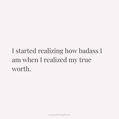 Embracing your true worth can be a powerful realization – it's when you recognize your inner badassery and begin to conquer anything in your path. 🌟✨ When You Realize Your Worth Quotes, You Know Your Worth Quotes, Realizing Your Worth Quotes, Know Your Worth Quotes, Relatable Sayings, Know Your Worth, Star Quotes, Worth Quotes, Lifestyle Quotes