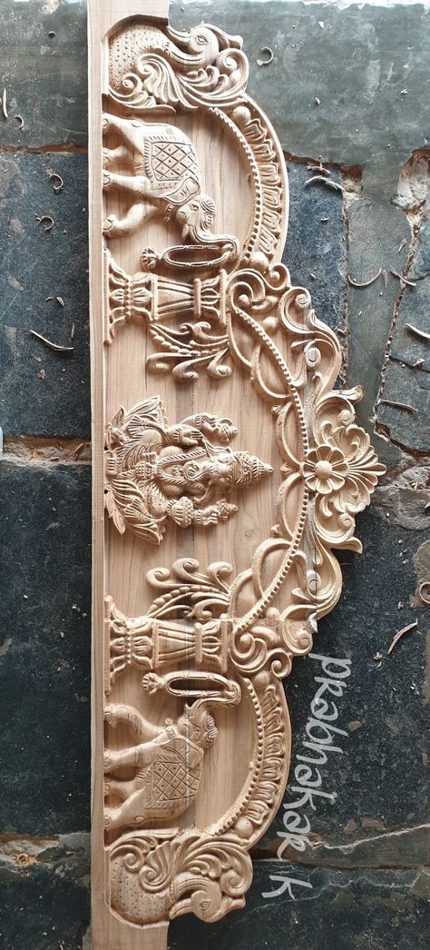 Surya Palagai Design For Main Door, Lord Balaji Cnc Design, Main Door Ganapathi Design, Pooja Room Wood Carving Designs, Single Door Carving Design, Indian Wood Carving Designs, Pooja Room Door Frame Design, Main Dore Designs, Indian Main Double Door Designs