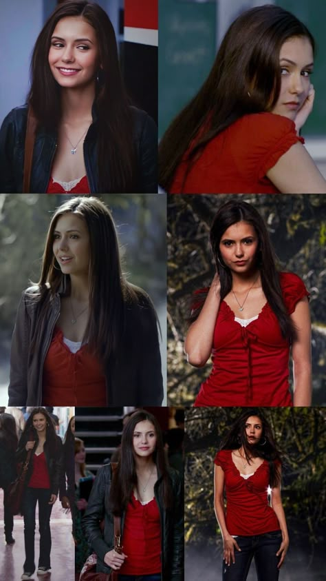 Nina Dobrev Vampire Diaries Outfits, Elaina Gilbert Outfits, Elena Gilbert Inspired Outfits, Elena Gilbert Outfits Season 1, Nina Dobrev Outfits, Elena Outfits, Elena Gilbert Outfit, Vampire Diaries Season 1, Elena Gilbert Outfits