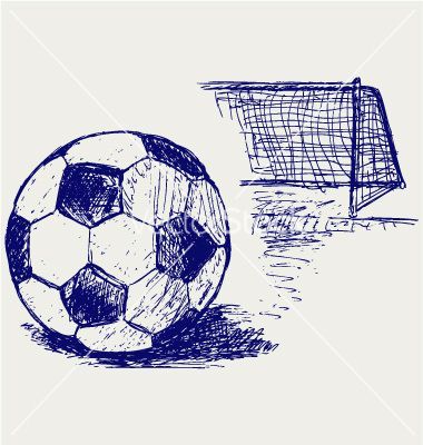 Drawing Football, Soccer Tattoos, Soccer Drawing, Football Tattoo, Football Drawing, Soccer Art, Football Art, Art Simple, Sports Art