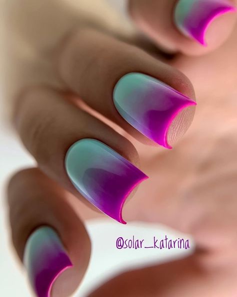 Nail Growth Tips, Fancy Nail Art, Aqua Nails, Uk Nails, Turquoise Nails, French Manicure Nails, Nail Art Instagram, Pretty Nail Art Designs, Elegant Nails