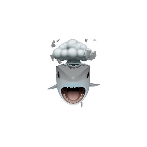 Shark Emoji Iphone, Goofy Shark Pics, Goofy Shark, Memojis Apple, Shark Emoji, Goofy Emoji, Silly Shark, Wa Sticker, Shark Icon