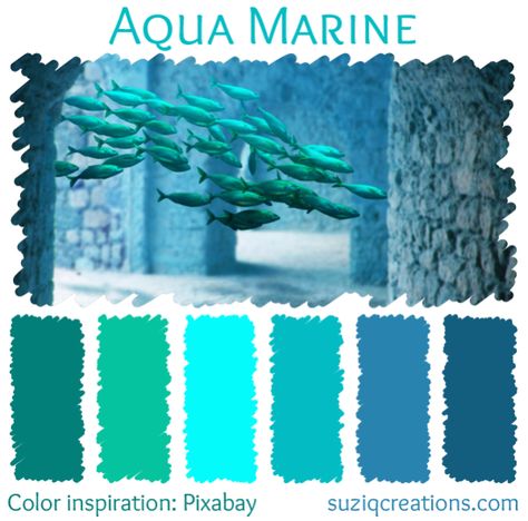 Marine Colors, Ocean Colors, Bedroom Color Schemes, Design Seeds, Aqua Marine, Colour Palettes, Colour Schemes, Color Pallets, Color Swatches