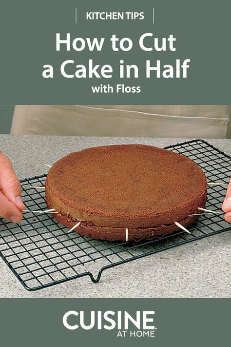 How To Split Cake Layers, Kitchen Knowledge, Moist Pound Cake, Decorating For Beginners, 2 Layer Cakes, Half And Half Recipes, Cake Leveler, Two Layer Cakes, Sour Cream Pound Cake