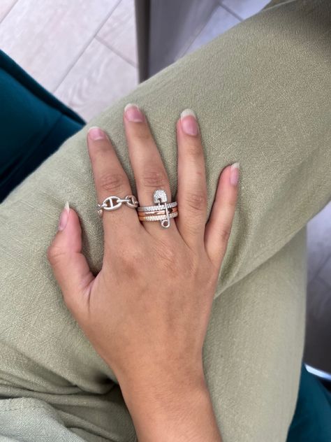 Apm Monaco Rings, Hermes Rings, 2025 Wishlist, Hermes Ring, Winter Semester, Apm Monaco, Jewelry Lookbook, Bling Bling, Cute Jewelry