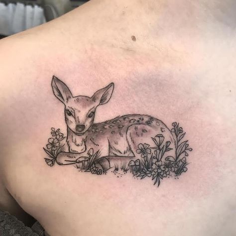 Wounded Deer Tattoo, Baby Deer Tattoo, Mirja Fenris Tattoo, Fenris Tattoo, Fawn Tattoo, Doe Tattoo, Common Tattoos, Deer Tattoo, Moth Tattoo