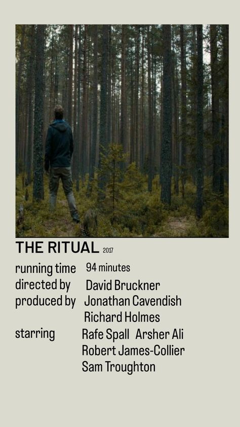 The Ritual Poster, The Ritual Movie, Movies Minimalist, Halloween Forest, Folk Horror, Film Netflix, Movies Posters, Ghost Story, Polaroid Poster