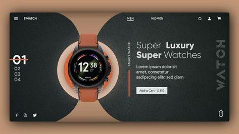 Watch#webdesigninspiration2024 #uidesignshowcase2024 #webdesignideas #webtemplatetrends Smartwatch Poster, Ui Design Inspiration Website, Modern Web Design Inspiration, Modern App Design, Smartwatch Design, Modern Ui Design, Modern Web Design Trends, Web App Ui Design, Ux Design Principles