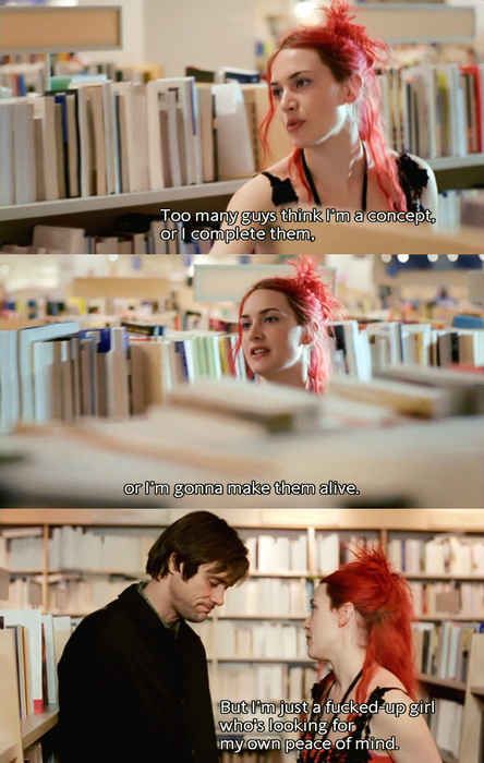 Community: 27 Magical Quotes From 'Eternal Sunshine Of The Spotless Mind' Cinema Quotes, Series Quotes, Eternal Sunshine Of The Spotless Mind, Magical Quotes, Favorite Movie Quotes, Septième Art, I Love Cinema, Movie Lines, Film Quotes