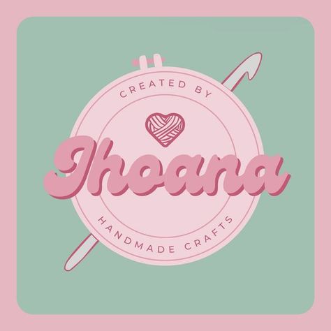 Jhoana | Macrame Crochet & Embroidery🪡 on Instagram Logo For Handmade Business, Crochet Branding Design, Crochet Logo Design, Craft Shop Logo, Crochet Logos Design, Macrame Business Logo, Handmade Branding, Crochet Logo Ideas, Logo Design Crochet