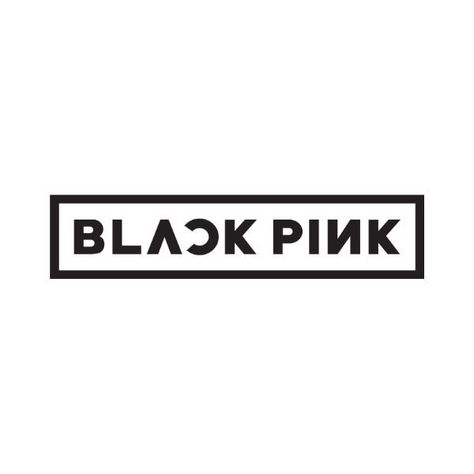 BLACKPINK logo Blackpink Logo, Bp Logo, Logo Outline, Pink Tattoo, Kpop Shirts, Decor Logo, Black And White Stickers, Black And White Logos, Pop Stickers