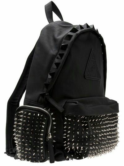 Spiked Backpack, Hippy Sweater, Studs And Spikes, Backpacks For Men, Skull Clothing, Burberry Vintage, Gothic Accessories, Pack Up, Cool Backpacks