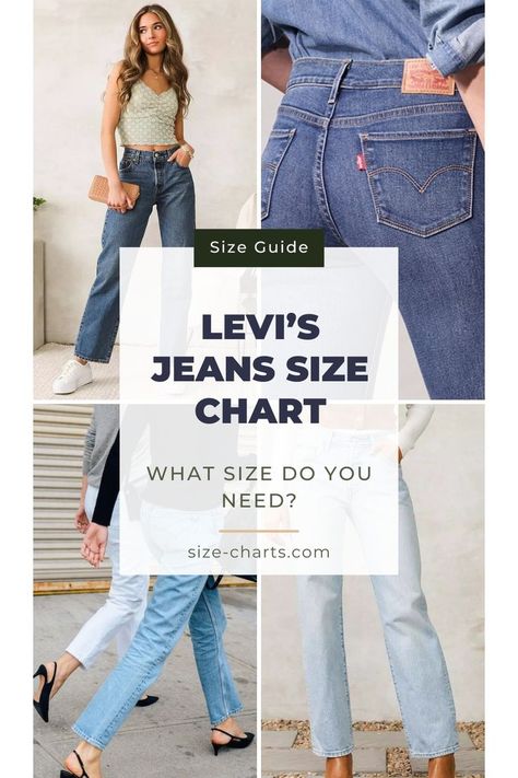 An iconic US Jeans brand full of classic jeans for all ages and generations, that’s Levi’s. The best way to start Sizing info on Levi’s is by handling Levi’s Size Chart for Jeans. Check this blog for more information on Levi's jeans size chart for men, women and plus size women. Levi's Jeans Outfit, Levis Jeans Outfit Men, Best Levis Jeans For Women, Levi Ribcage Jeans, Bootleg Jeans Outfit, Levis Jeans Outfit, Lewis Jeans, Levi Jeans Outfit, Ribcage Jeans