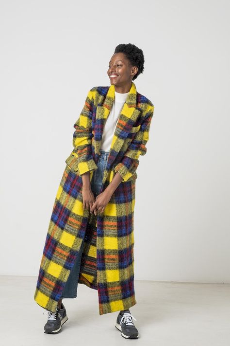 Hunter Coat | Fibre Mood Long Jacket Pattern Sewing, Jacket Sewing, Coat Pattern Sewing, Blanket Coat, Jacket Pattern Sewing, Dress Making Patterns, Mood Fabrics, Indie Sewing Patterns, Plaid Coat