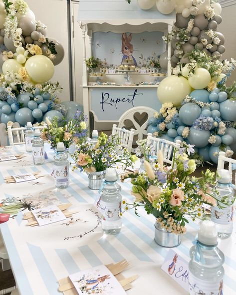 Peter Rabbit Themed Party - The Glitzy Balloon Company Peter Rabbit Balloons, Tea Party Event, Peter Rabbit Theme Party, Bunny Baby Shower Theme, Peter Rabbit Theme, Rabbit Theme, Tale Of Peter Rabbit, Peter Rabbit Birthday, Peter Rabbit Party