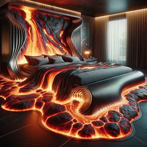 Amazing Bedroom Designs, Unique Furniture Design, Design Your Dream House, Cool House Designs, Cool Beds, Bed Styling, Dream House Decor, Bedroom Art, Unique Furniture